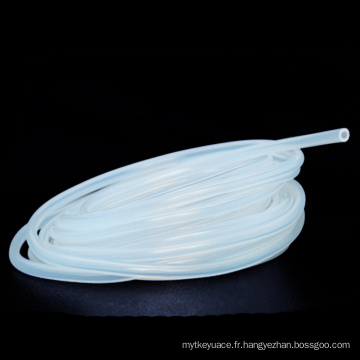 Tuyau flexible semi-blanc de silicone de narguilé de catégorie comestible de FDA